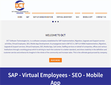 Tablet Screenshot of dct-software.com